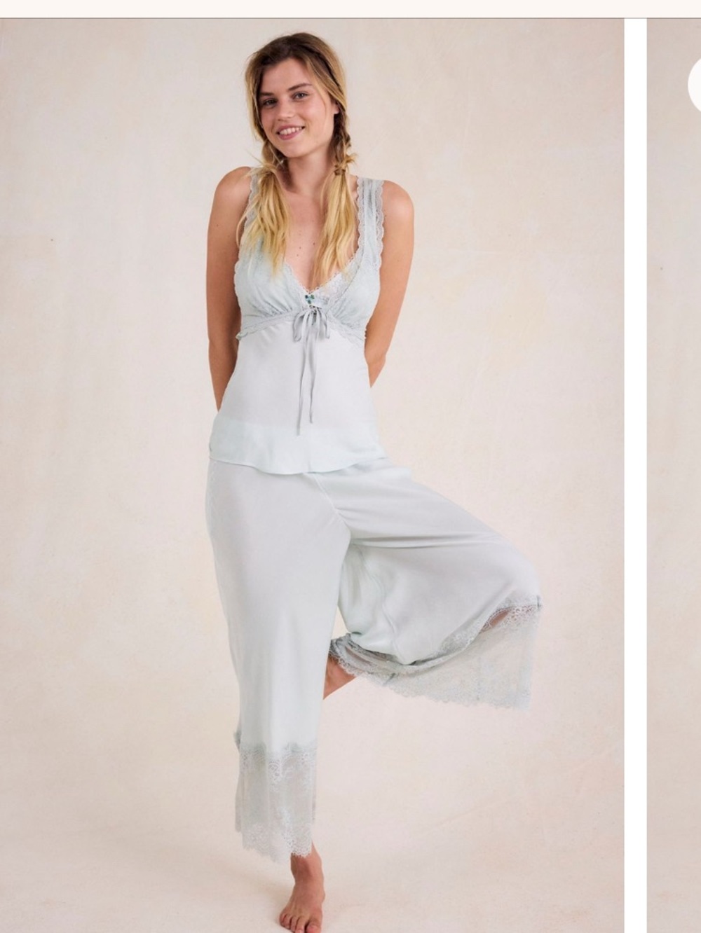 New Intimately FP Lace-Trim Camisole & Wide-Leg pants